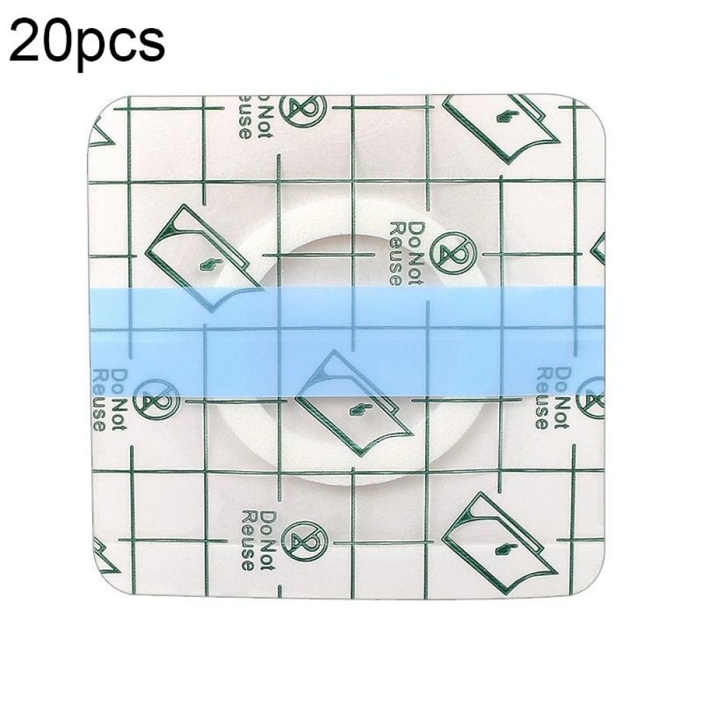 20pcs 041 Multifunctional Invisible Stickers PU Film Three-volt Stickers, Size:5x5x1.5cm(Checkered)