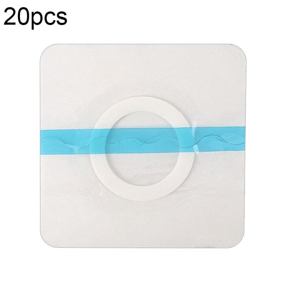 20pcs 041 Multifunctional Invisible Stickers PU Film Three-volt Stickers, Size:5x5x1.5cm(Blank)