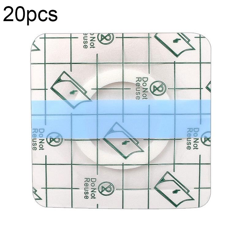 20pcs 041 Multifunctional Invisible Stickers PU Film Three-volt Stickers, Size:7x7x3cm(Checkered)