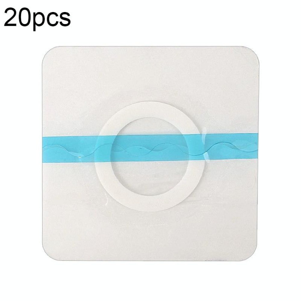 20pcs 041 Multifunctional Invisible Stickers PU Film Three-volt Stickers, Size:7x7x3cm(Blank)