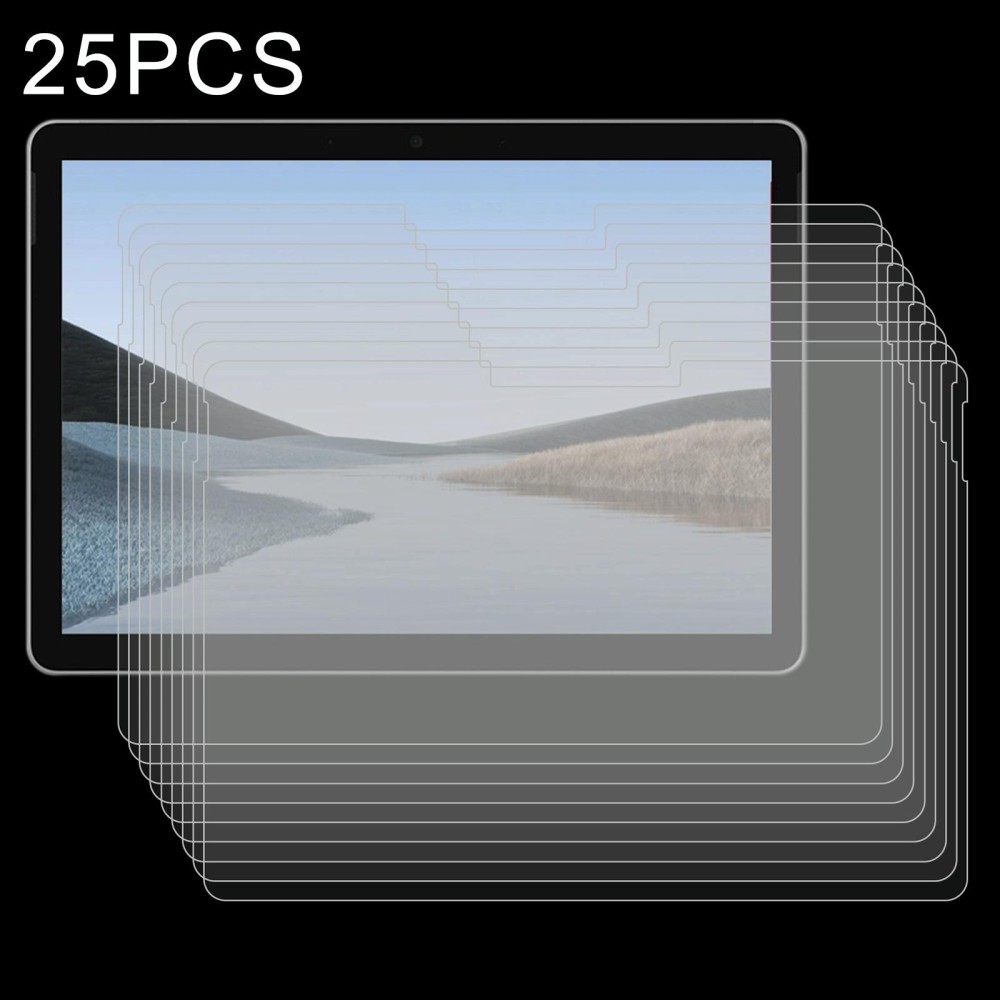 For Microsoft Surface Go 4 / 3 / 2 / 1 25 PCS 9H 2.5D Explosion-proof Tempered Tablet Glass Film