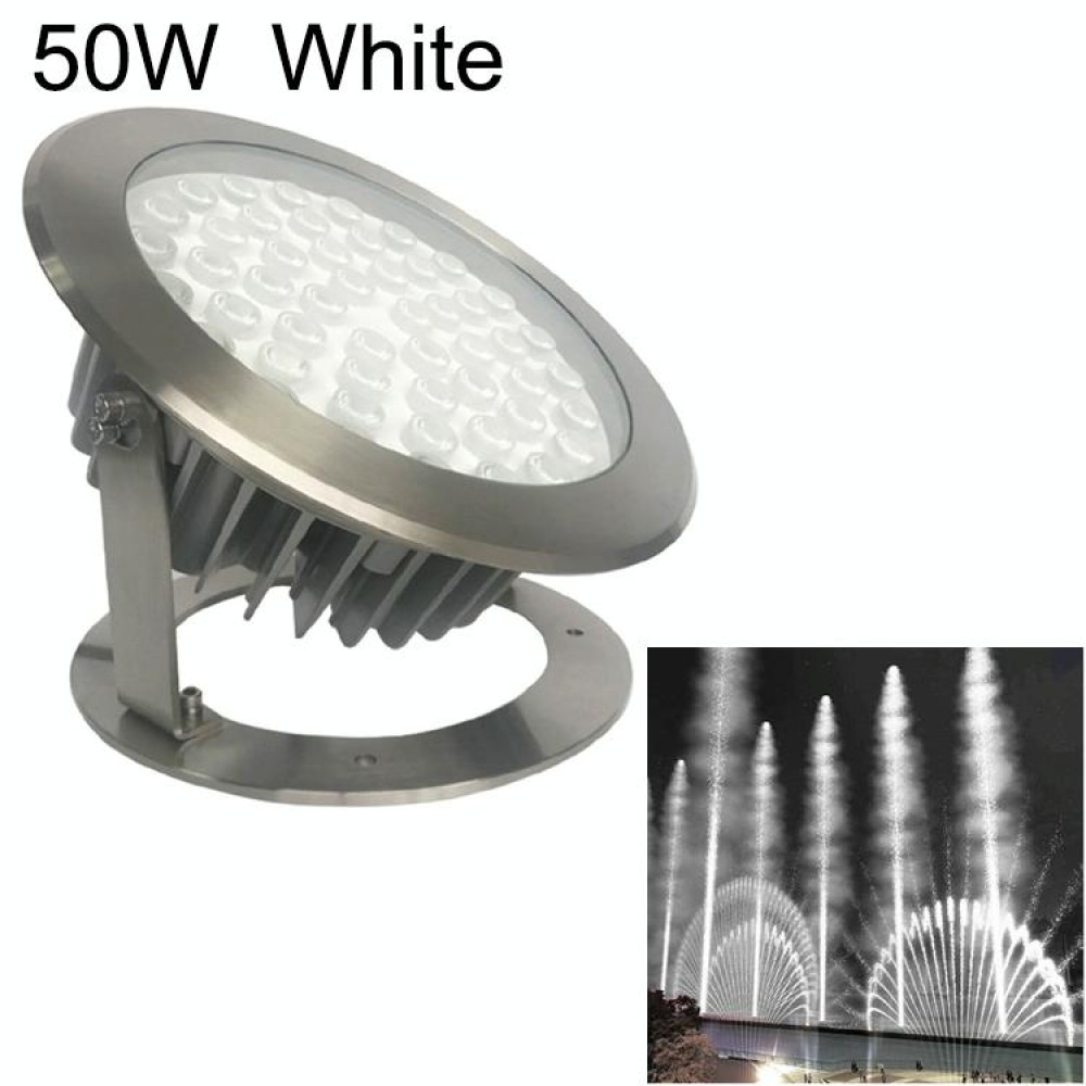 50W Square Park Landscape LED Underwater Light Pool Light(White Light)
