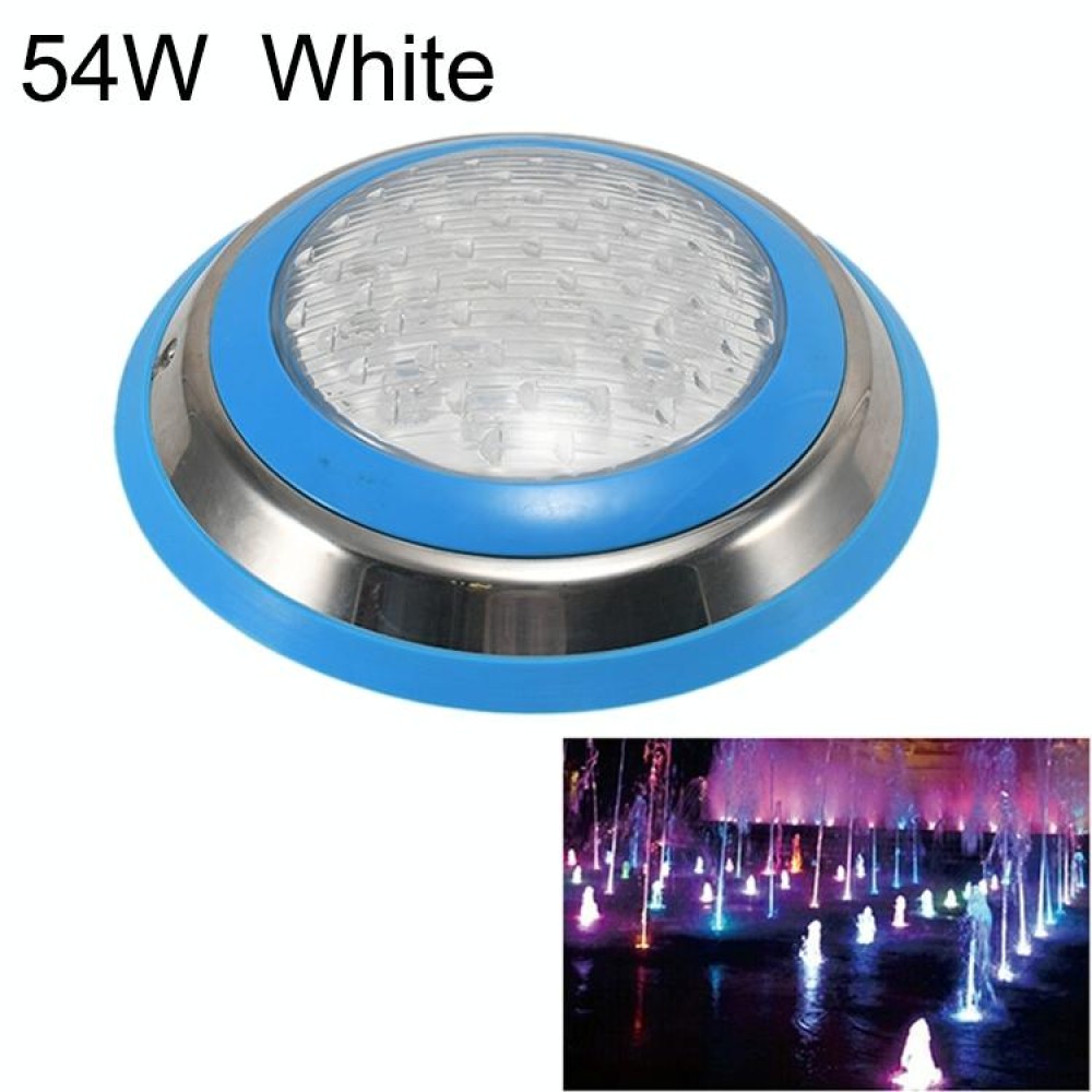 54W LED Stainless Steel Wall-mounted Pool Light Landscape Underwater Light(White Light)