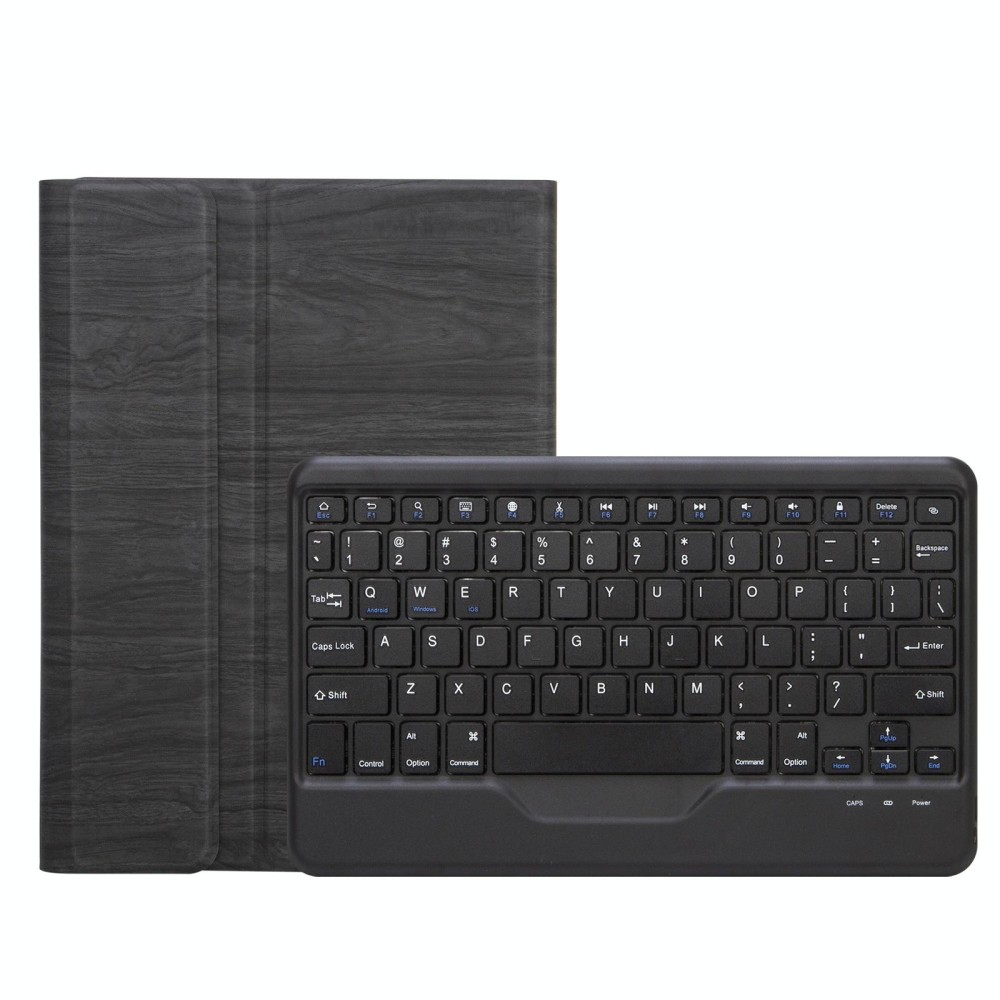 SFGO Tree Texture Bluetooth Keyboard Leather Case For Microsoft Surface Go 3 / 2 / 1(Black + Black)