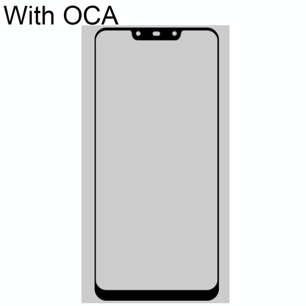 For Honor 8C Front Screen Outer Glass Lens with OCA Optically Clear Adhesive