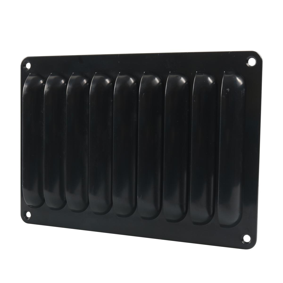 A6786 214x149mm RV / Bus Grille Vent Panel with Screws(Black)