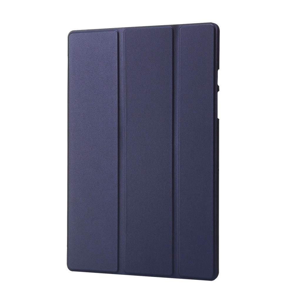 For Samsung Galaxy Tab A8 10.5 2021 TPU Three-fold Horizontal Flip Leather Case(Blue)