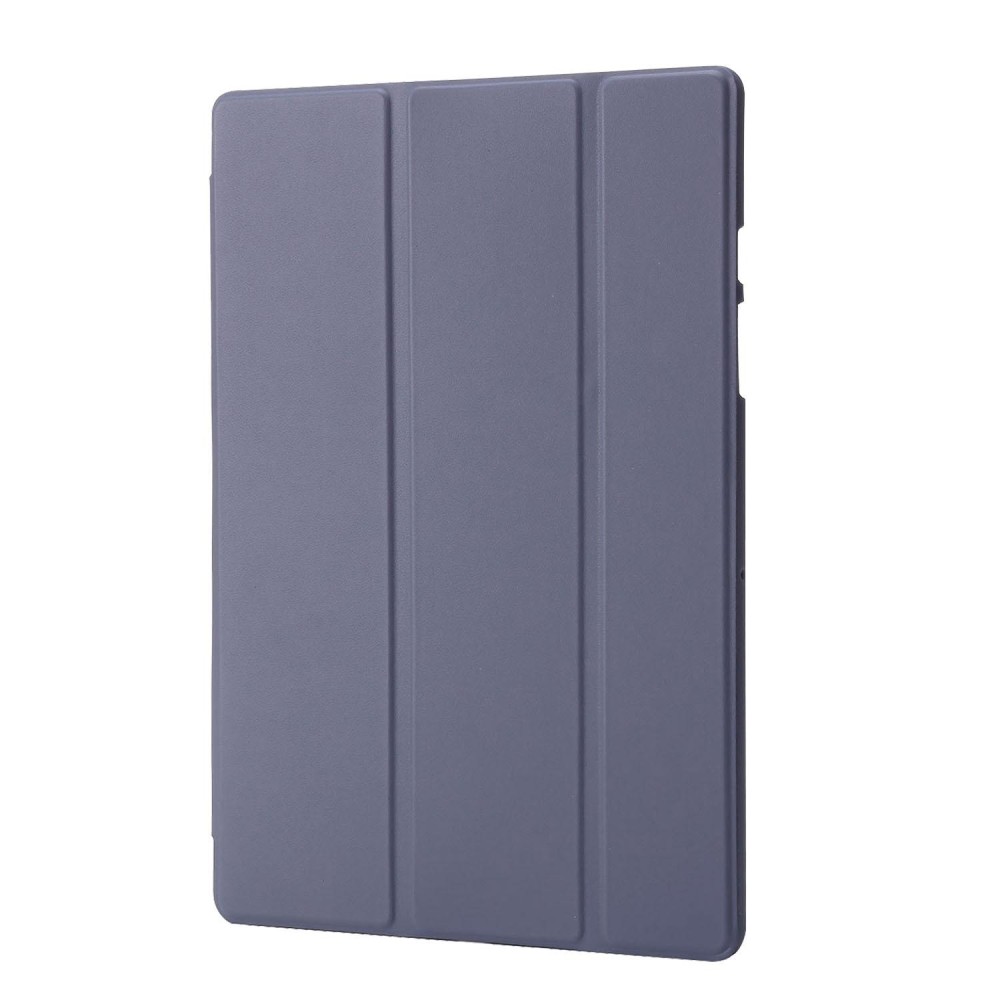 For Samsung Galaxy Tab A8 10.5 2021 TPU Three-fold Horizontal Flip Leather Case(Lavender Grey)