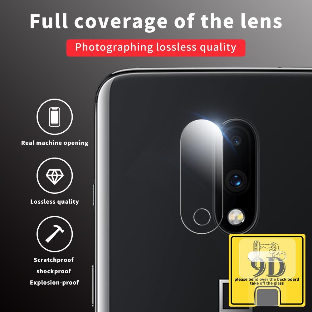For OnePlus 7 9D Transparent Rear Camera Lens Protector Tempered Glass Film