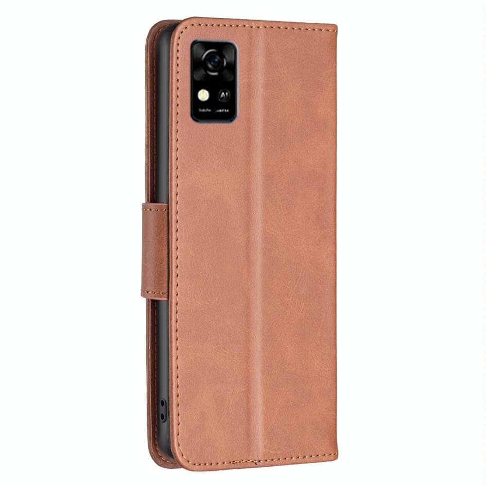 For ZTE Blade  A31 Lambskin Texture Leather Phone Case(Brown)