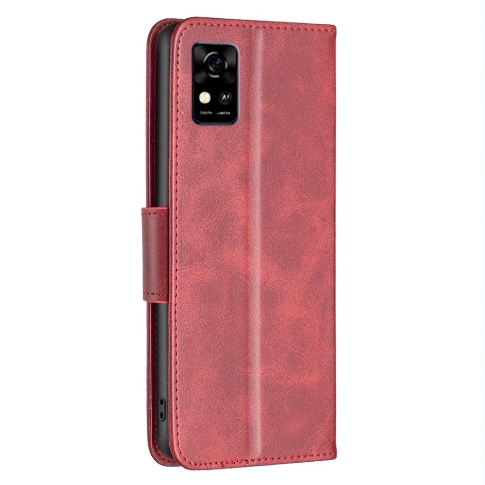 For ZTE Blade  A31 Lambskin Texture Leather Phone Case(Red)
