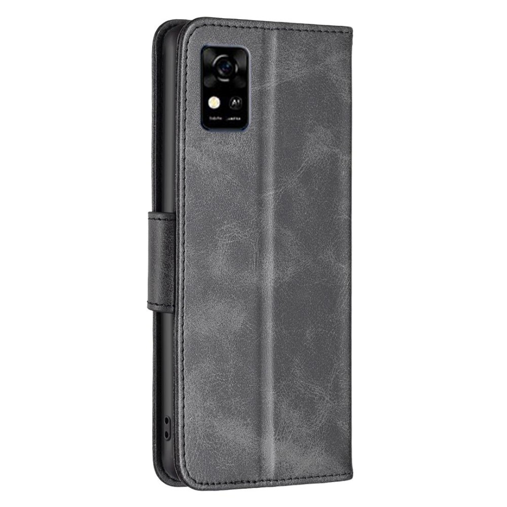 For ZTE Blade  A31 Lambskin Texture Leather Phone Case(Black)