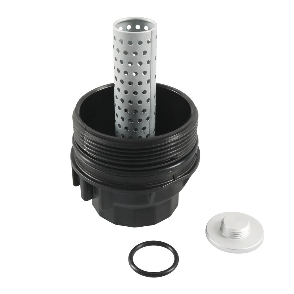 A6886 Car Oil Filter Housing Cap Assembly with Plug 15620-0S010 for Toyota Land Cruiser 2008-2017