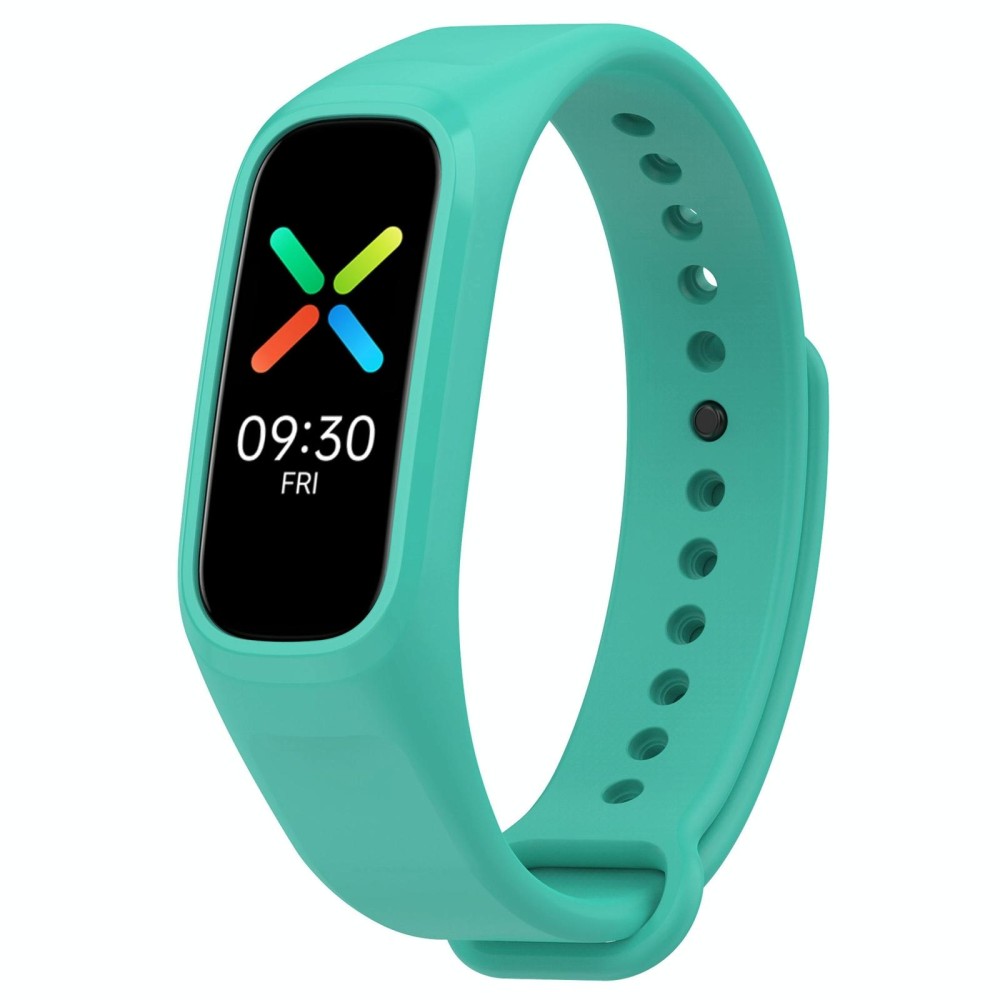 For OPPO Band Vitality Edition Waterproof Sweatproof Solid Color Watch Band(Light Green)