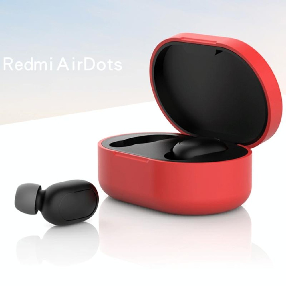 Bluetooth Earphone Silicone Case For Redmi AirDots(Red)