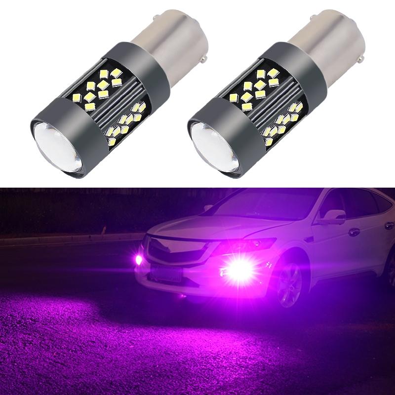 1 Pair 1156 12V 7W Continuous Car LED Fog Light(Purple Light)