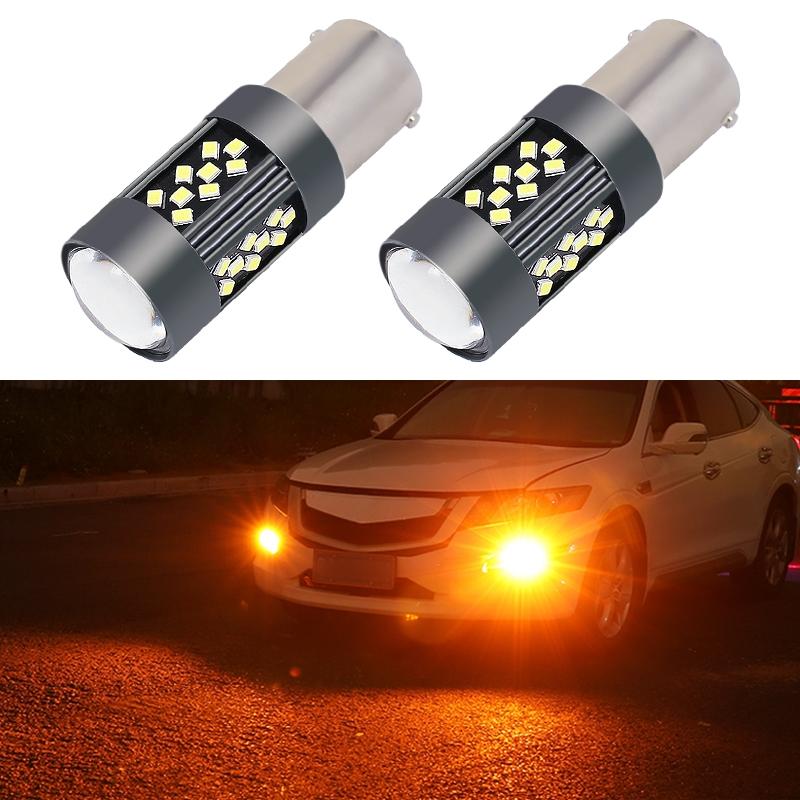 1 Pair 1156 12V 7W Strobe Car LED Fog Light(Orange Light)