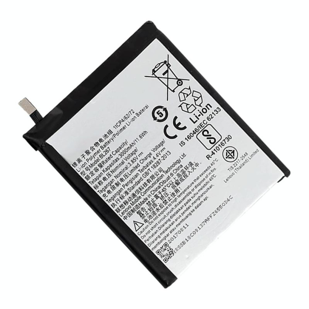 3000mAh BL267 Li-Polymer Battery Replacement For Lenovo Vibe K6 K33A48