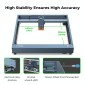 XTOOL D1 Pro-20W High Accuracy DIY Laser Engraving & Cutting Machine + Rotary Attachment + Raiser Kit, Plug Type:EU Plug(Metal Gray)