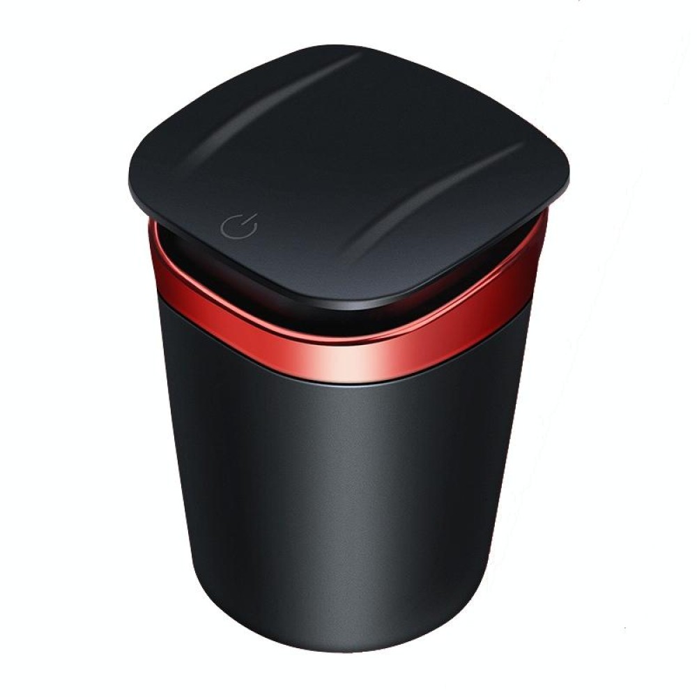 Car Portable Metal Ashtray Built-in LED(Red)