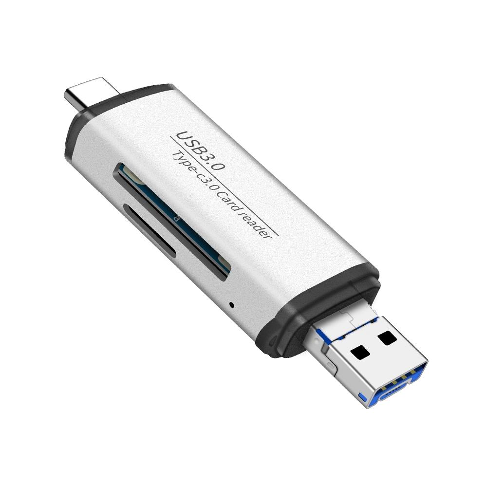 ADS-101 USB 3.0 Multi-function Card Reader(Silver)