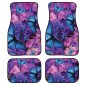 4 in 1 Butterfly Pattern Universal Printing Auto Car Floor Mats Set, Style:HN063