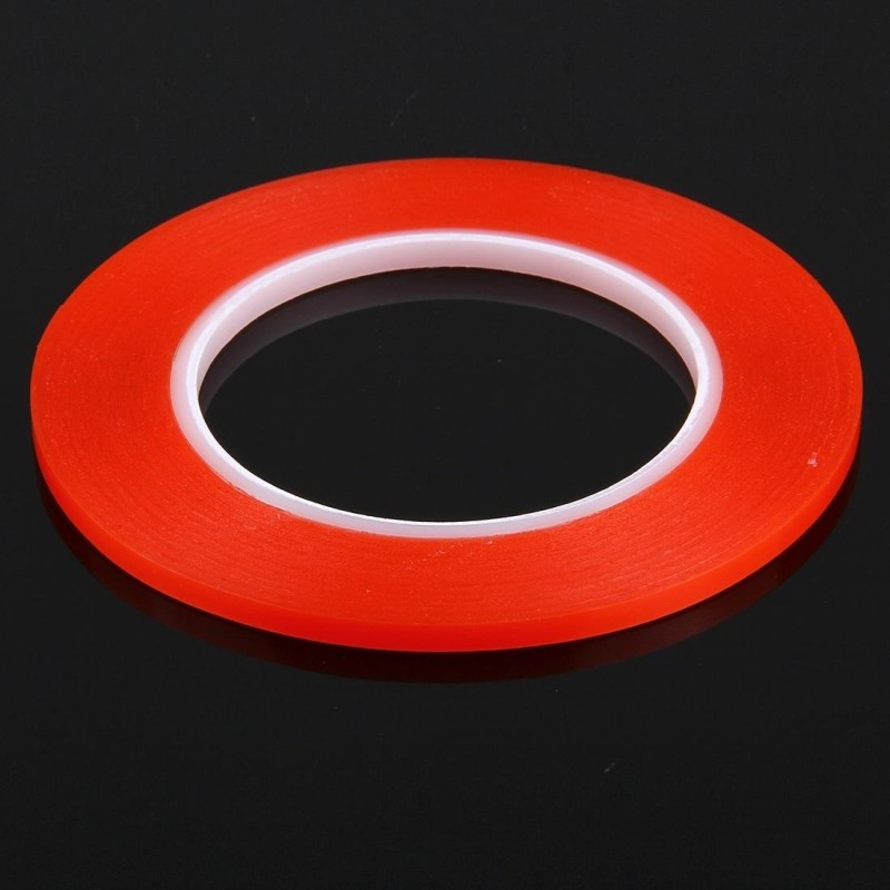 10 PCS 2mm Width Double Sided Adhesive Sticker Tape, Length: 25m(Red)