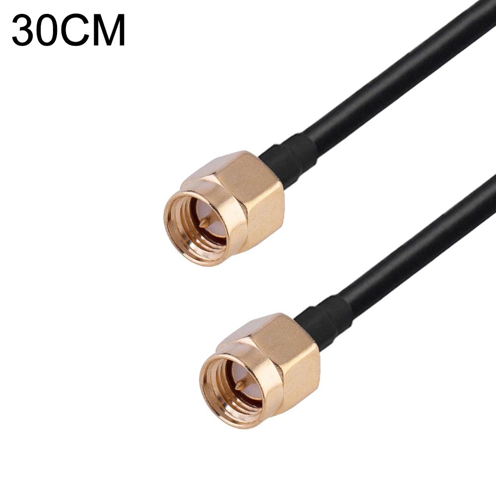 SMA Male to SMA Male RG174 RF Coaxial Adapter Cable, Length: 30cm
