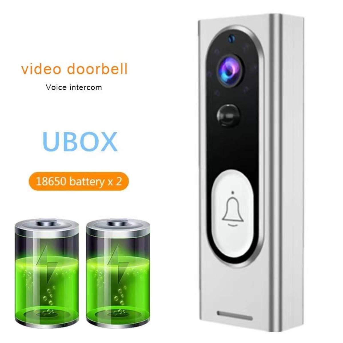 M13 Wireless Intelligent Video Doorbell Support Two-way Voice, Infrared Night Vision, Motion detection(Black)