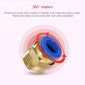 PC6-04 LAIZE 2pcs PC Male Thread Straight Pneumatic Quick Fitting Connector