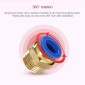 PC16-02 LAIZE 2pcs PC Male Thread Straight Pneumatic Quick Fitting Connector