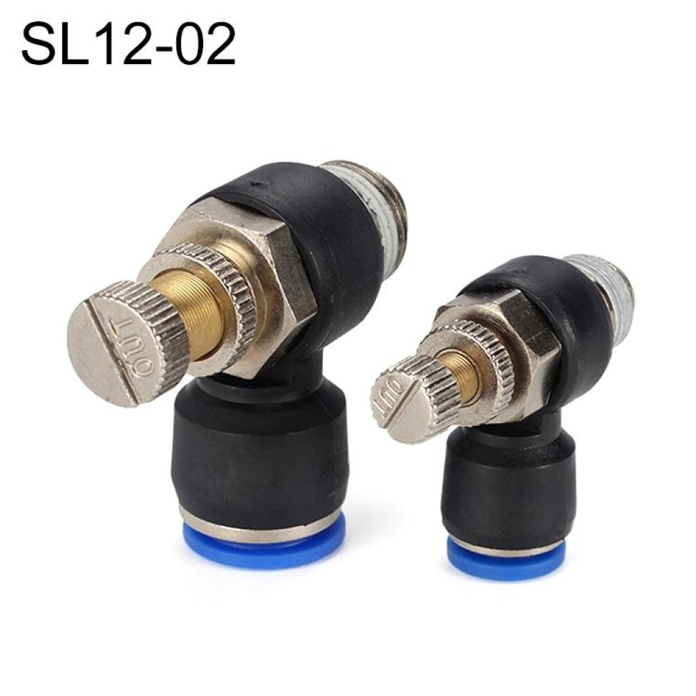SL12-02 LAIZE Throttle Valve Quick Fitting Pneumatic Connector