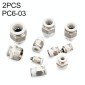PC6-03 LAIZE 2pcs PC Straight Pneumatic Quick Fitting Connector