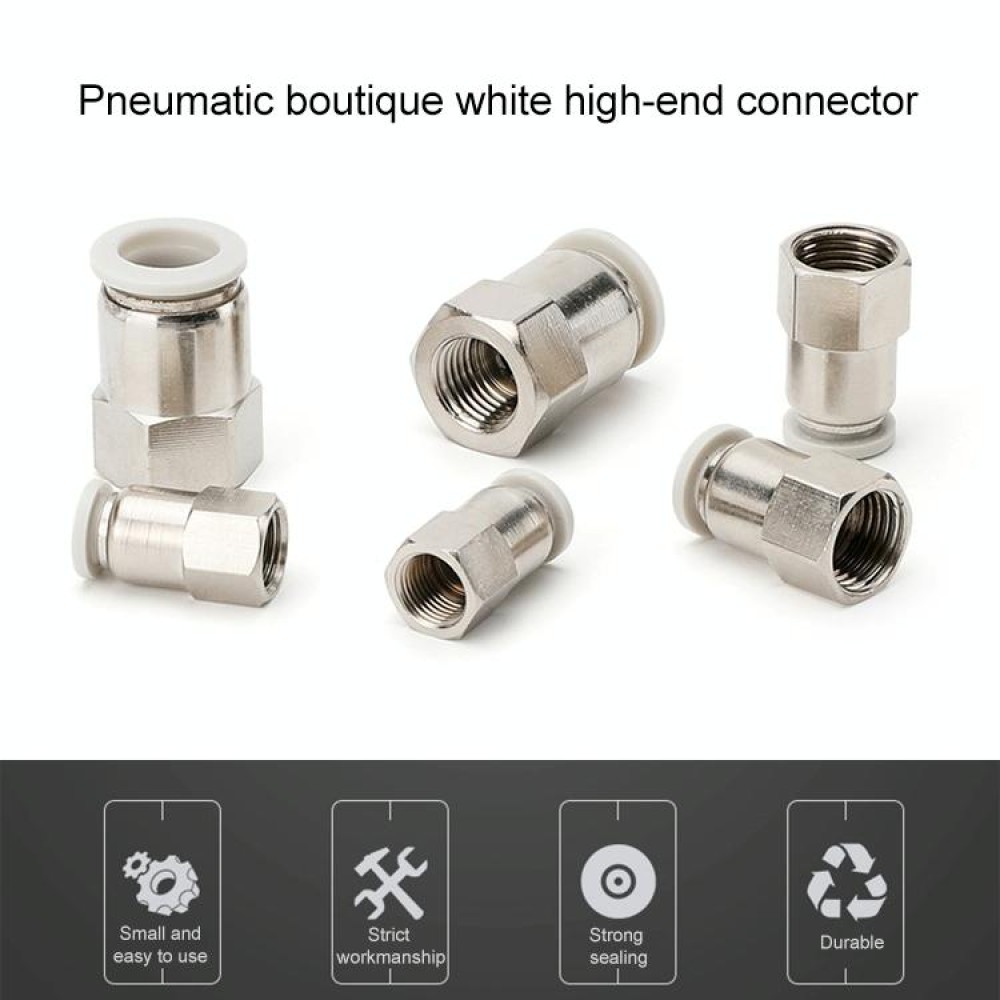 PCF6-03 LAIZE 2pcsFemale Thread Straight Pneumatic Quick Fitting Connector