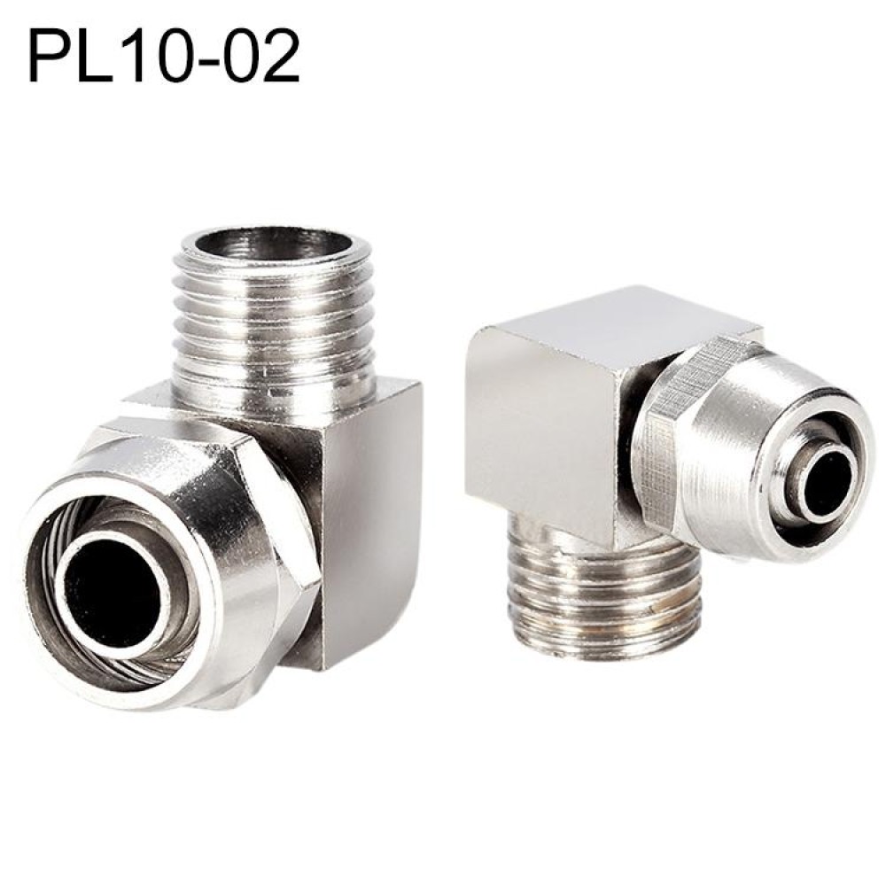 PL10-02 LAIZE Nickel Plated Copper Trachea Quick Fitting Lock Female Connector