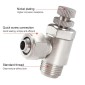 SL8-02 LAIZE Nickel Plated Copper Trachea Quick Fitting Throttle Valve Lock Female Connector