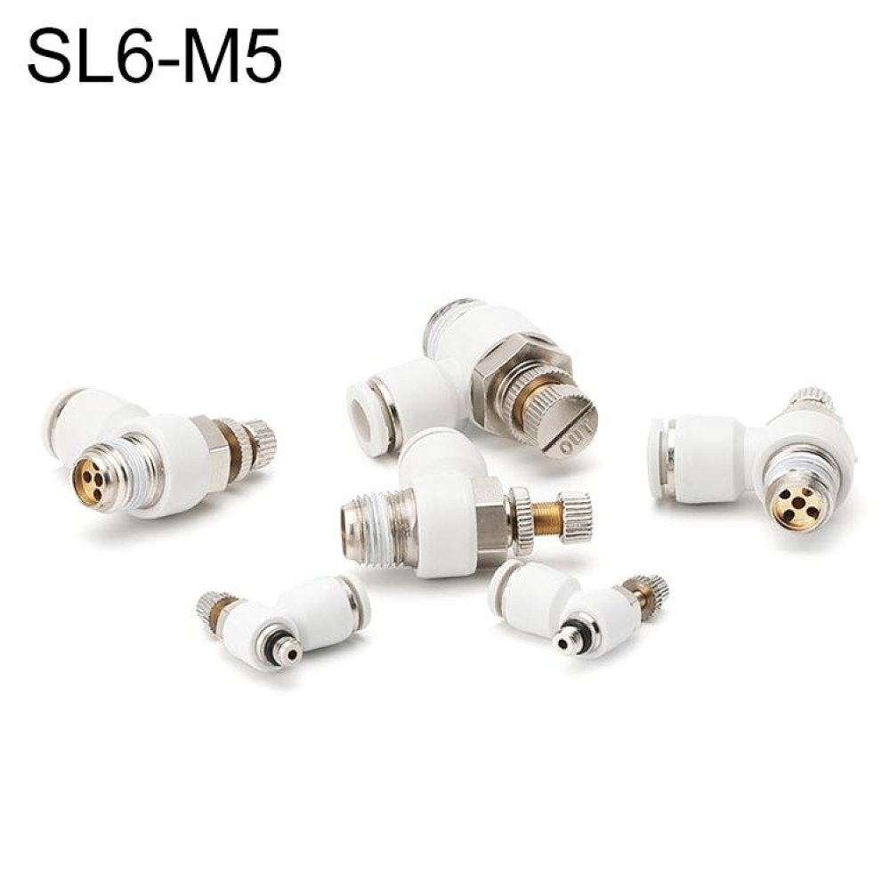 SL6-M5 LAIZE SL Throttle Valve Elbow Pneumatic Quick Connector