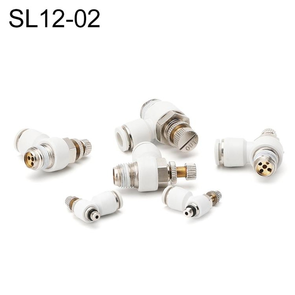 SL12-02 LAIZE SL Throttle Valve Elbow Pneumatic Quick Connector