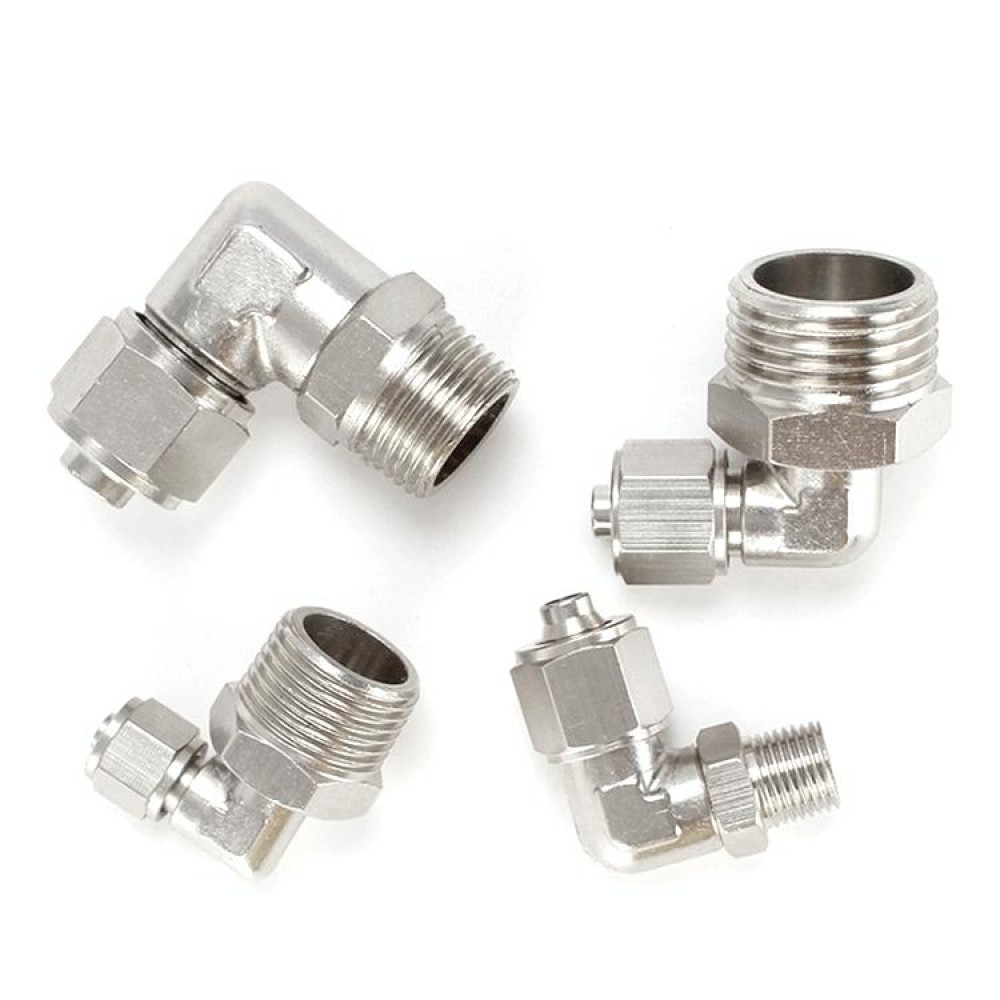 PL10-01 LAIZE Nickel Plated Copper Trachea Quick Fitting Twist Swivel Elbow Lock Female Connector