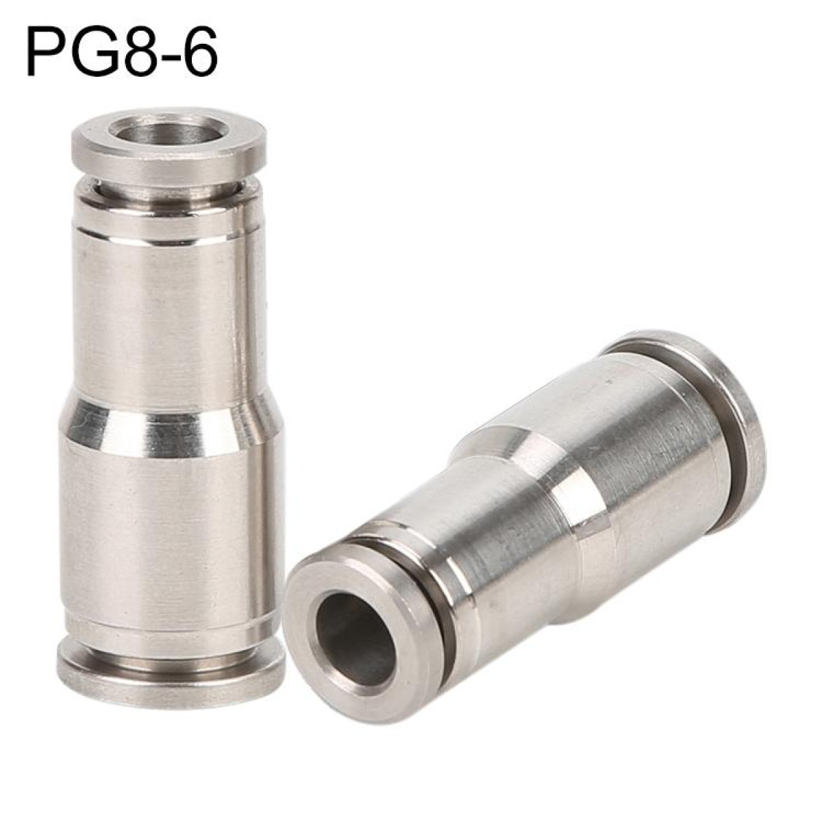 PG8-6 LAIZE Nickel Plated Copper Reducer Straight Pneumatic Quick Fitting Connector