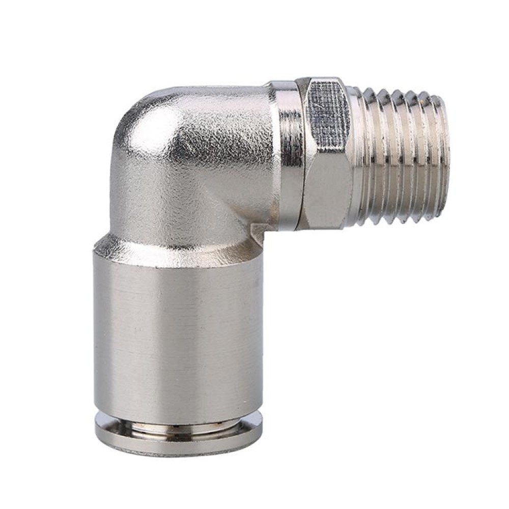 PL8-04 LAIZE Nickel Plated Copper Elbow Male Thread Pneumatic Quick Fitting Connector