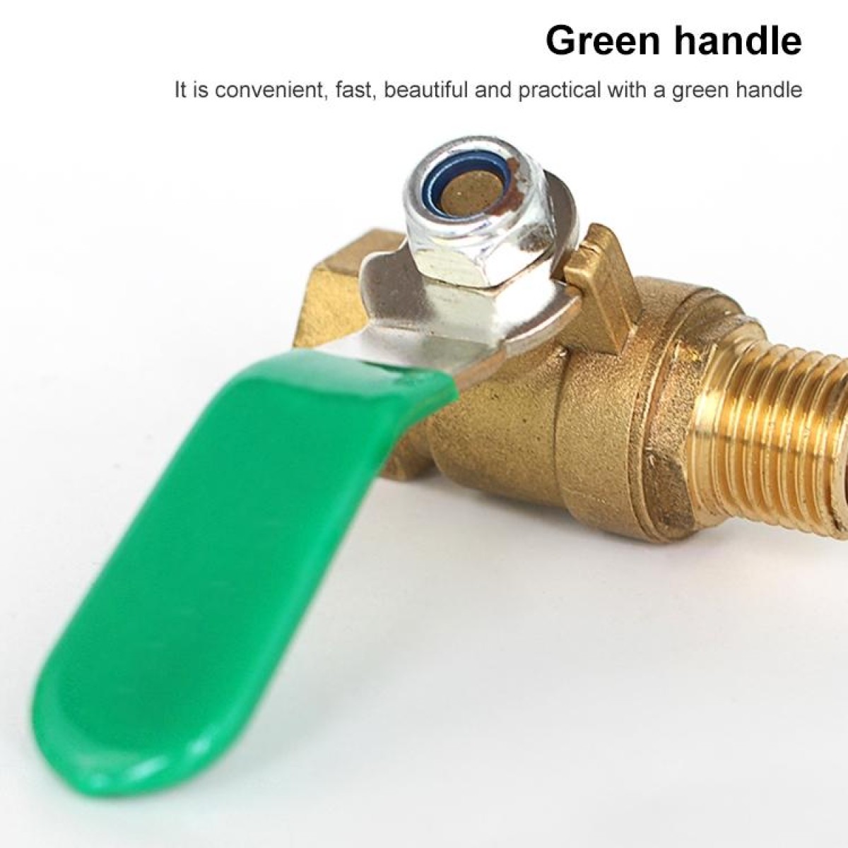 LAIZE Pneumatic Hose Barb Brass Shutoff Ball Valve, Specification:Thickened 8mm