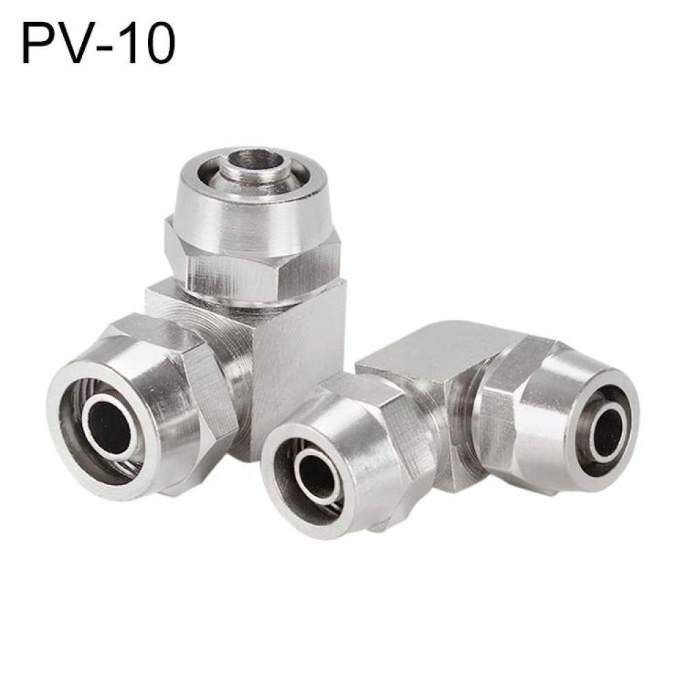PV-10 LAIZE Nickel Plated Copper Elbow Pneumatic Quick Connector