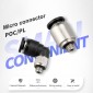 POC4-M3C LAIZE 2pcs Nickel Plated Copper Mini Pneumatic Quick Connector