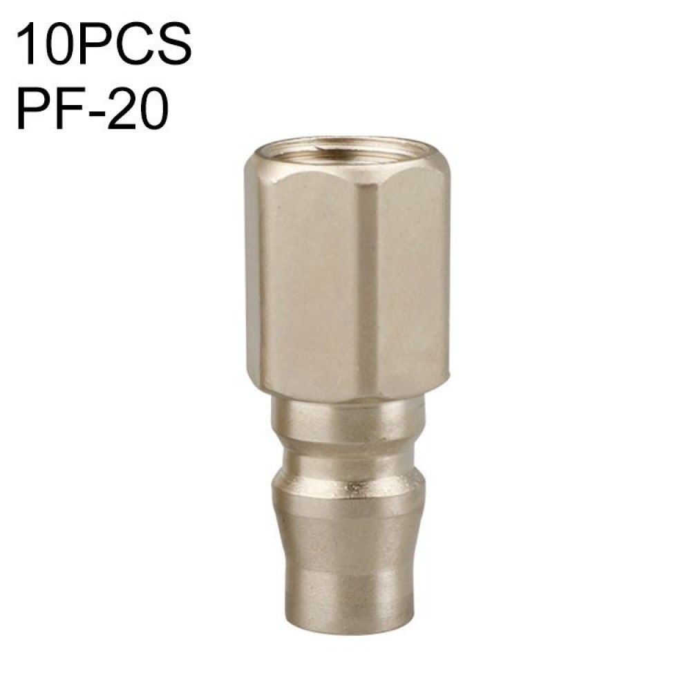LAIZE PF-20 10pcs C-type Self-lock Pneumatic Quick Fitting Connector