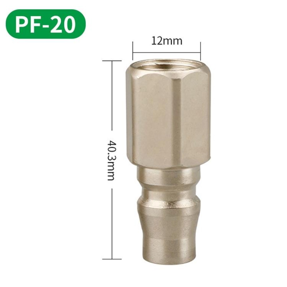 LAIZE PF-20 10pcs C-type Self-lock Pneumatic Quick Fitting Connector