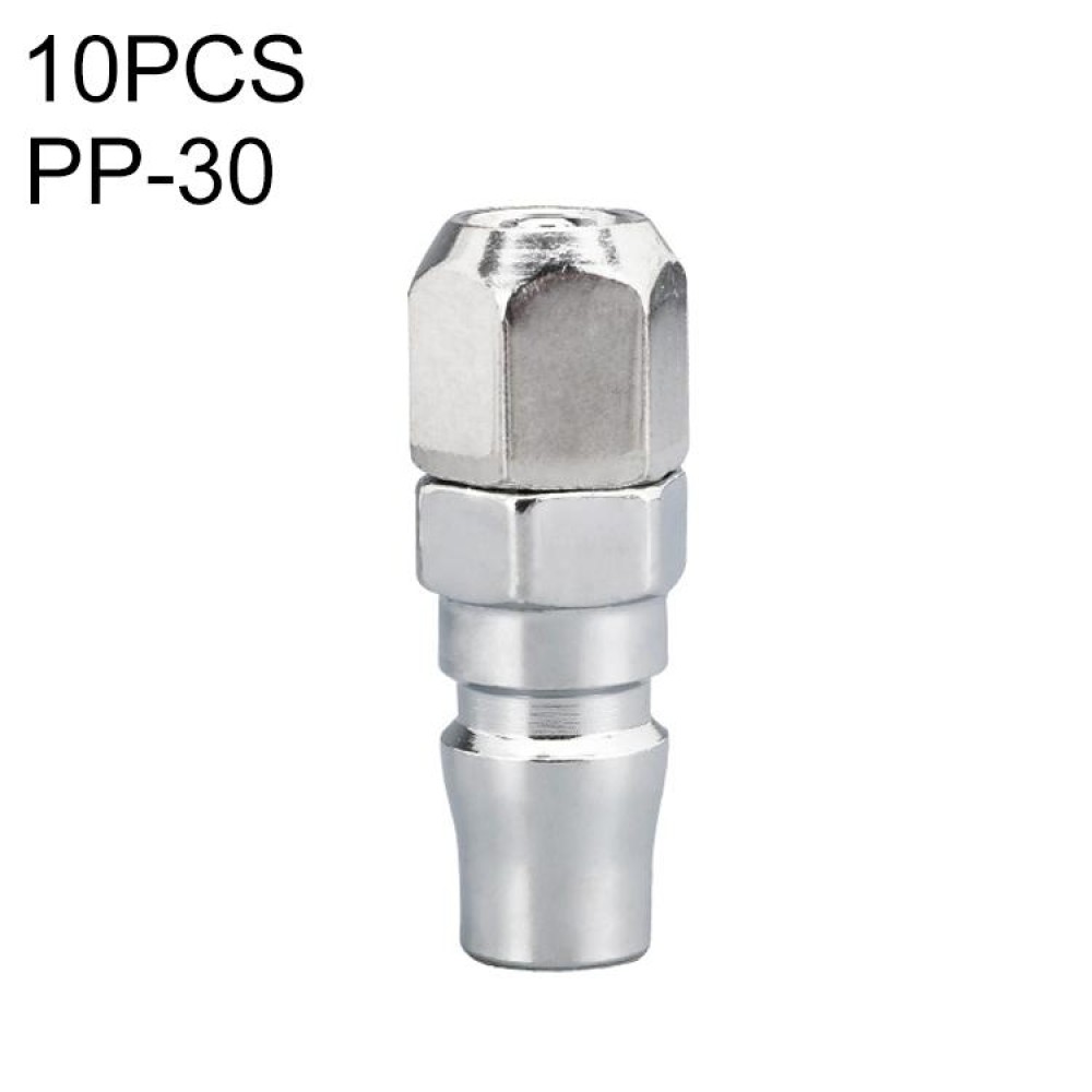 LAIZE PP-30 10pcs C-type Self-lock Air Tube Pneumatic Quick Fitting Connector