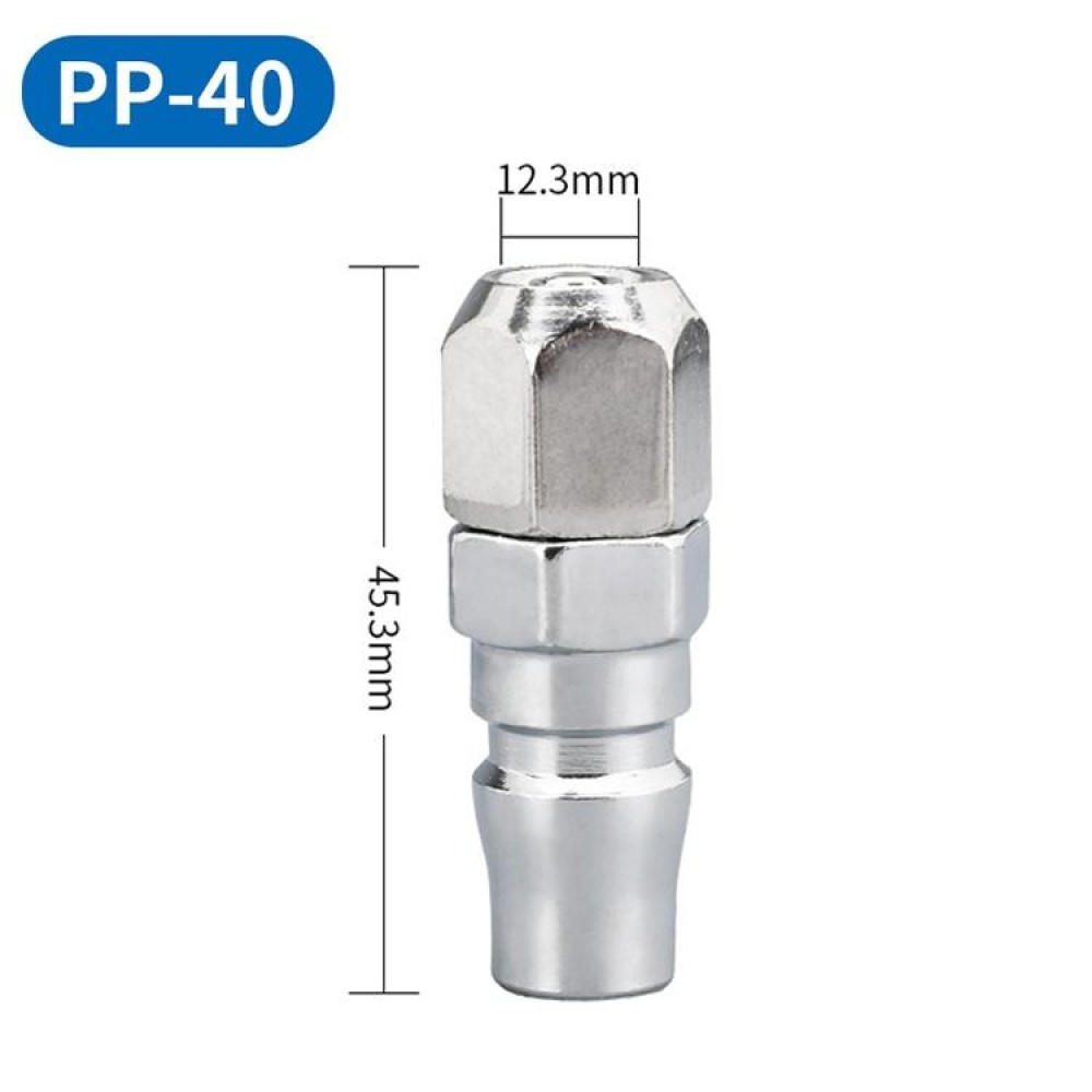 LAIZE PP-40 10pcs C-type Self-lock Air Tube Pneumatic Quick Fitting Connector