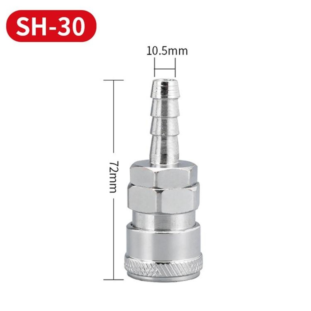 LAIZE SH-30 10pcs C-type Self-lock Air Tube Pneumatic Quick Fitting Connector