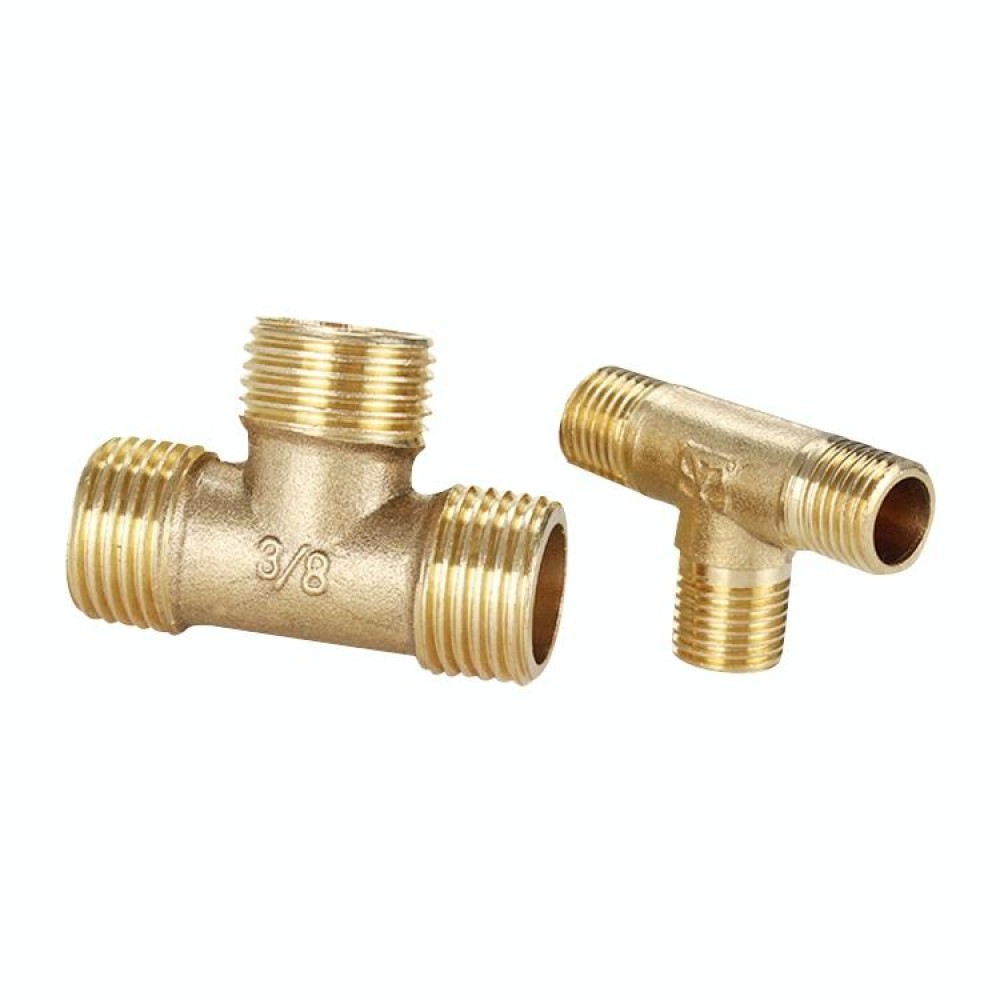 LAIZE External Thread Plumbing Copper Pipe Fittings, Caliber:3 Point(Three Way)